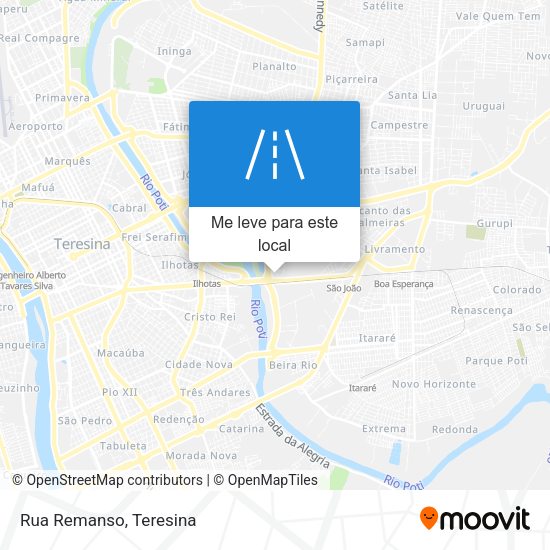 Rua Remanso mapa
