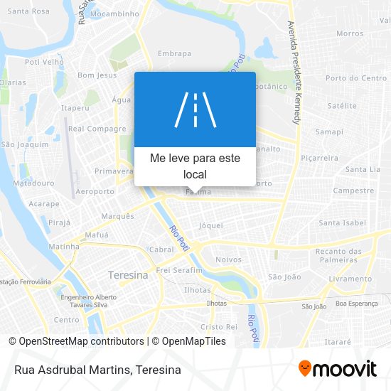 Rua Asdrubal Martins mapa