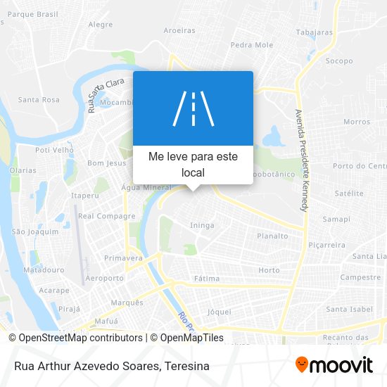 Rua Arthur Azevedo Soares mapa