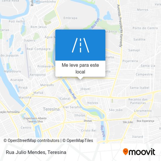 Rua Julio Mendes mapa