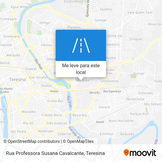 Rua Professora Susana Cavalcante mapa
