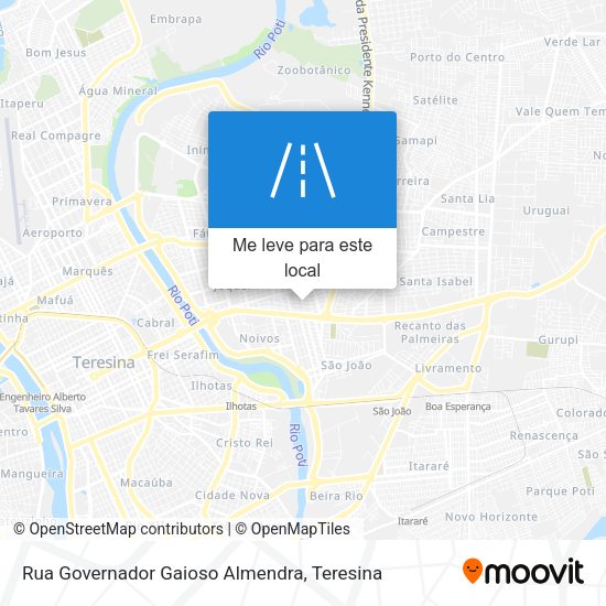 Rua Governador Gaioso Almendra mapa