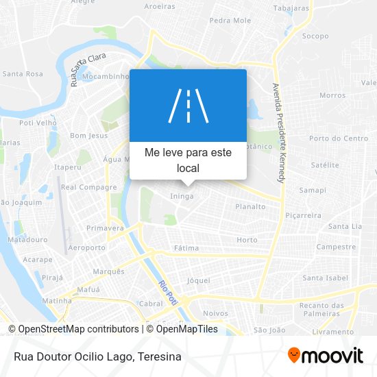 Rua Doutor Ocilio Lago mapa