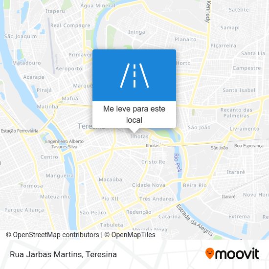 Rua Jarbas Martins mapa