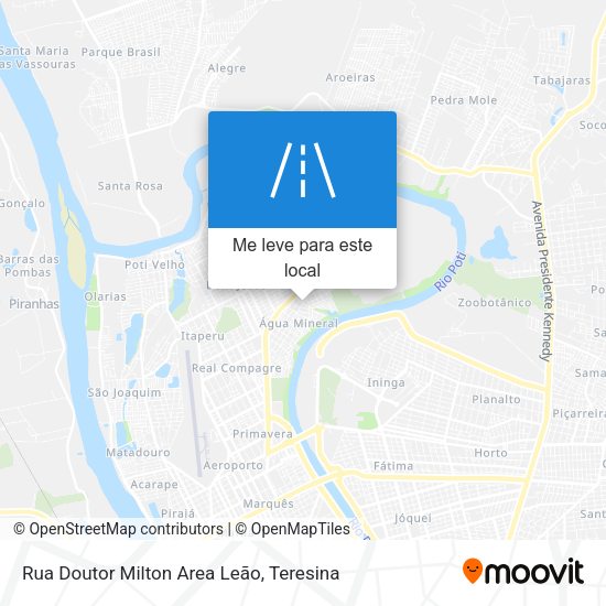 Rua Doutor Milton Area Leão mapa