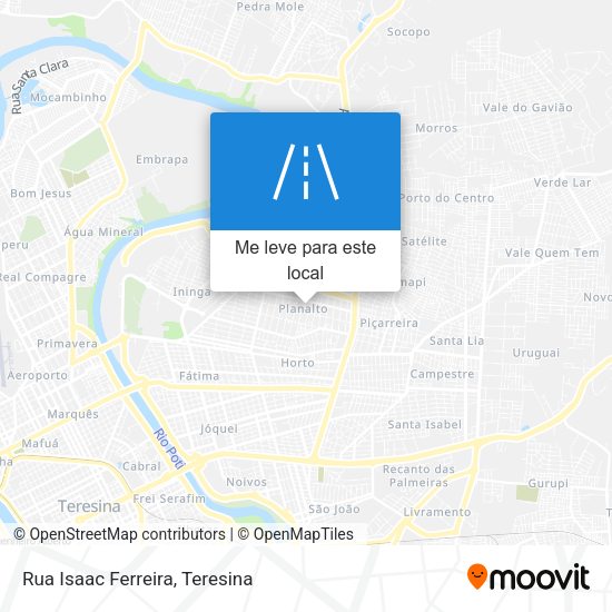 Rua Isaac Ferreira mapa