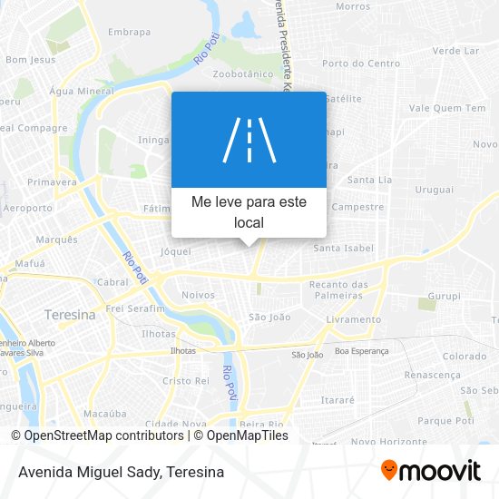 Avenida Miguel Sady mapa