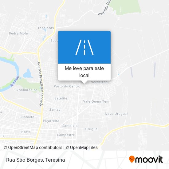 Rua São Borges mapa