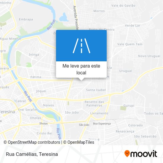 Rua Camélias mapa