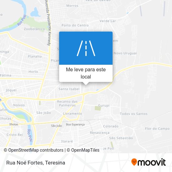 Rua Noé Fortes mapa