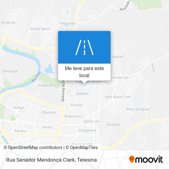 Rua Senador Mendonça Clark mapa