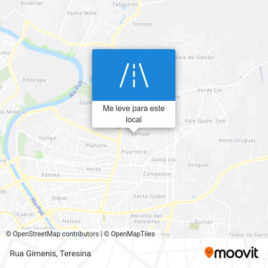 Rua Gimenis mapa