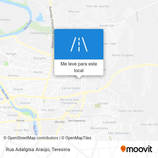 Rua Adalgisa Araújo mapa