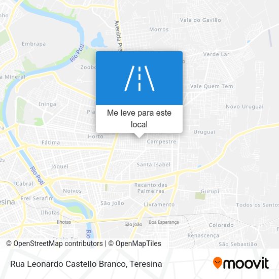 Rua Leonardo Castello Branco mapa