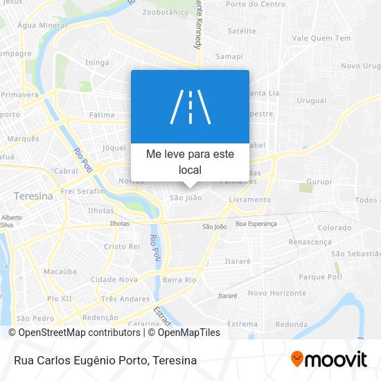 Rua Carlos Eugênio Porto mapa