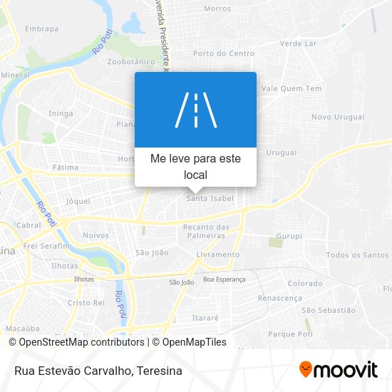 Rua Estevão Carvalho mapa