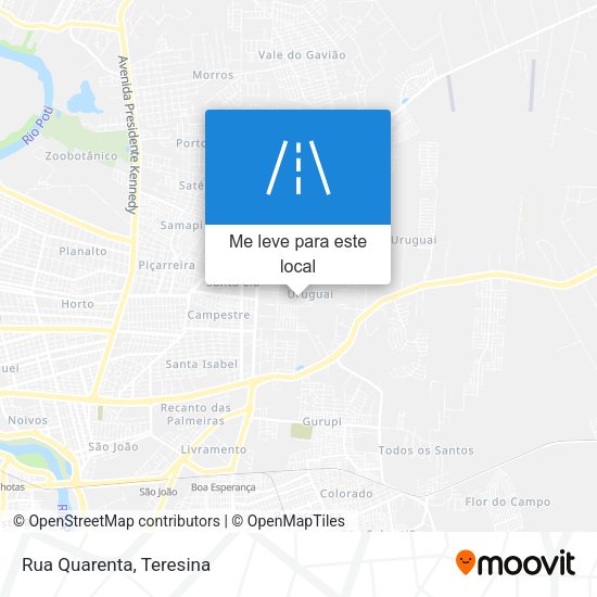 Rua Quarenta mapa