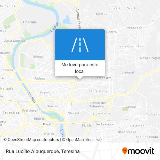 Rua Lucílio Albuquerque mapa