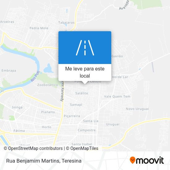 Rua Benjamim Martins mapa