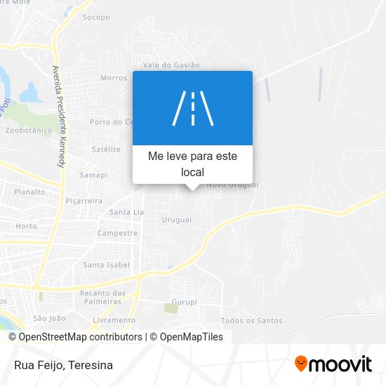 Rua Feijo mapa