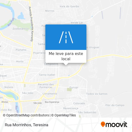 Rua Morrinhos mapa