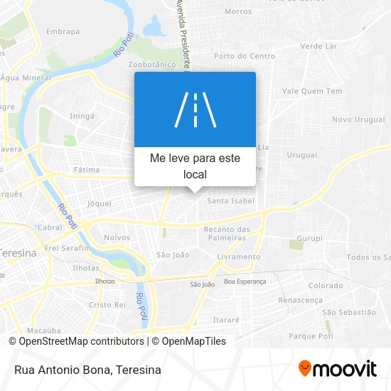 Rua Antonio Bona mapa
