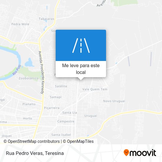 Rua Pedro Veras mapa