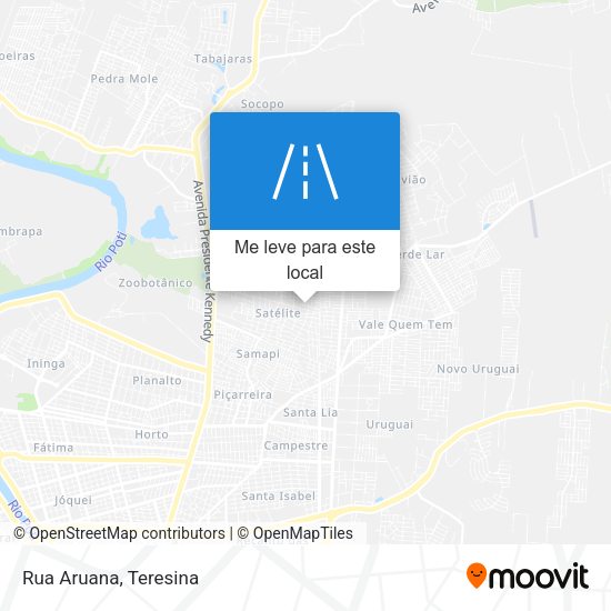 Rua Aruana mapa