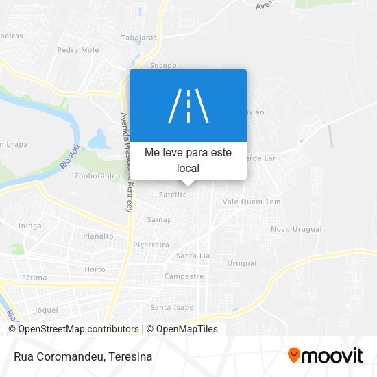 Rua Coromandeu mapa