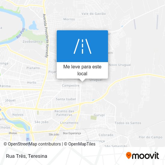 Rua Três mapa
