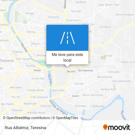 Rua Albatroz mapa