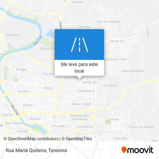 Rua Maria Quiteria mapa
