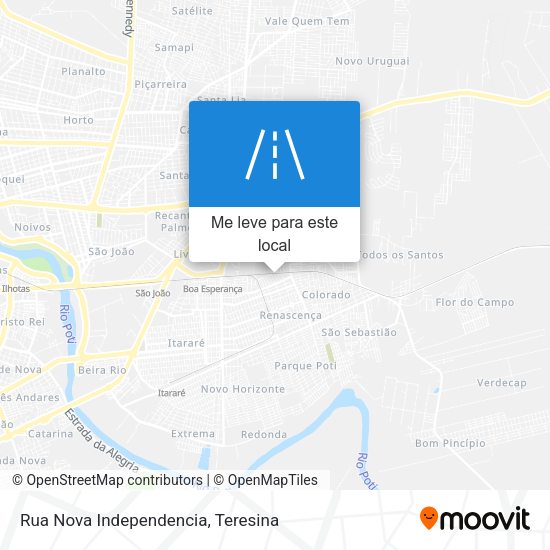 Rua Nova Independencia mapa