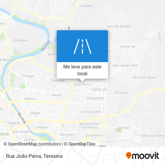 Rua João Paiva mapa