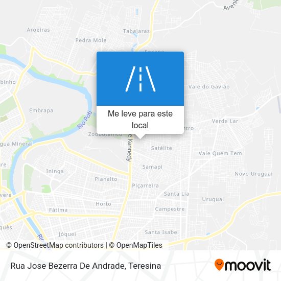 Rua Jose Bezerra De Andrade mapa