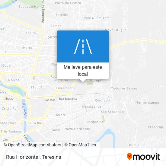 Rua Horizontal mapa