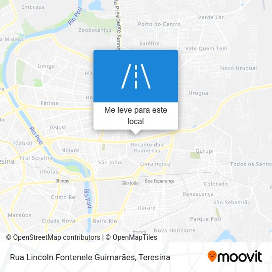 Rua Lincoln Fontenele Guimarães mapa