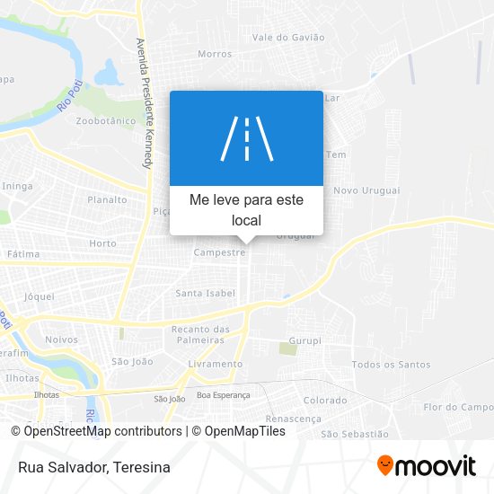 Rua Salvador mapa