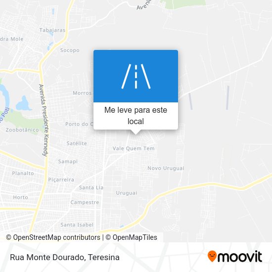 Rua Monte Dourado mapa