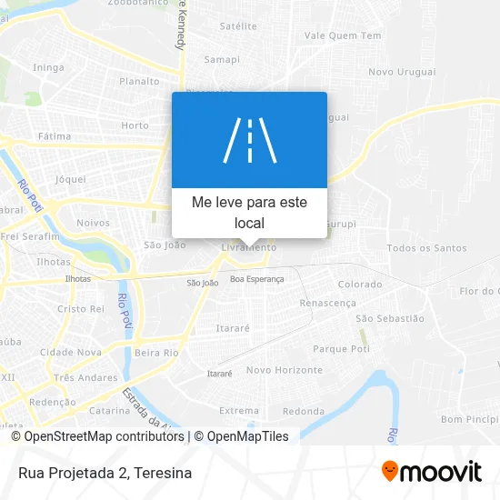 Rua Projetada 2 mapa