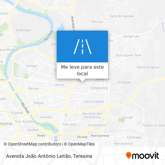 Avenida João Antônio Leitão mapa