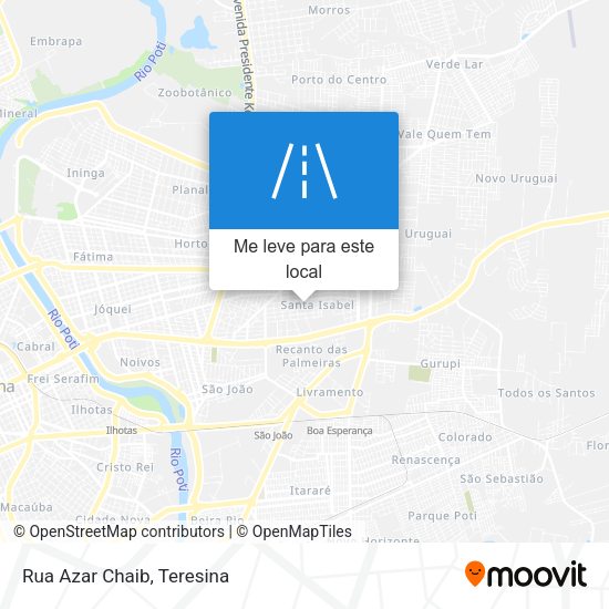 Rua Azar Chaib mapa