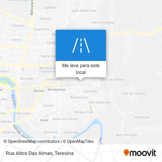 Rua Altos Das Almas mapa