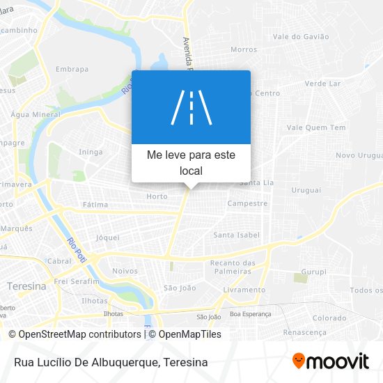 Rua Lucílio De Albuquerque mapa