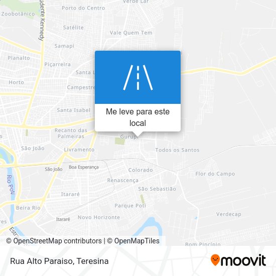 Rua Alto Paraiso mapa