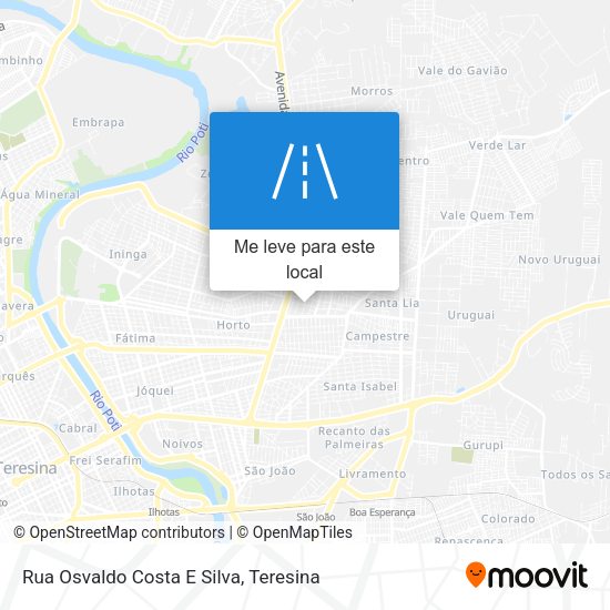 Rua Osvaldo Costa E Silva mapa