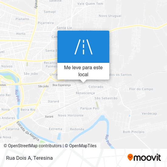 Rua Dois A mapa