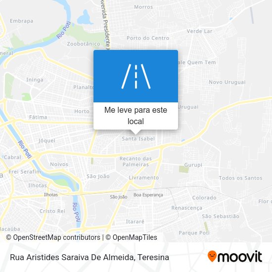 Rua Aristides Saraiva De Almeida mapa