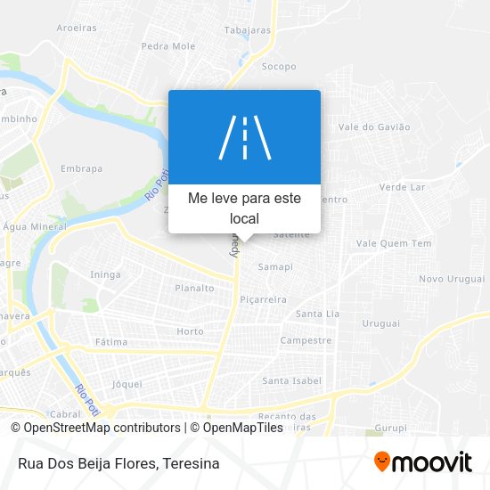 Rua Dos Beija Flores mapa