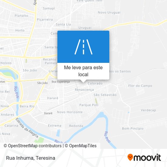 Rua Inhuma mapa